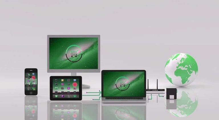 image of websites on screens and devices